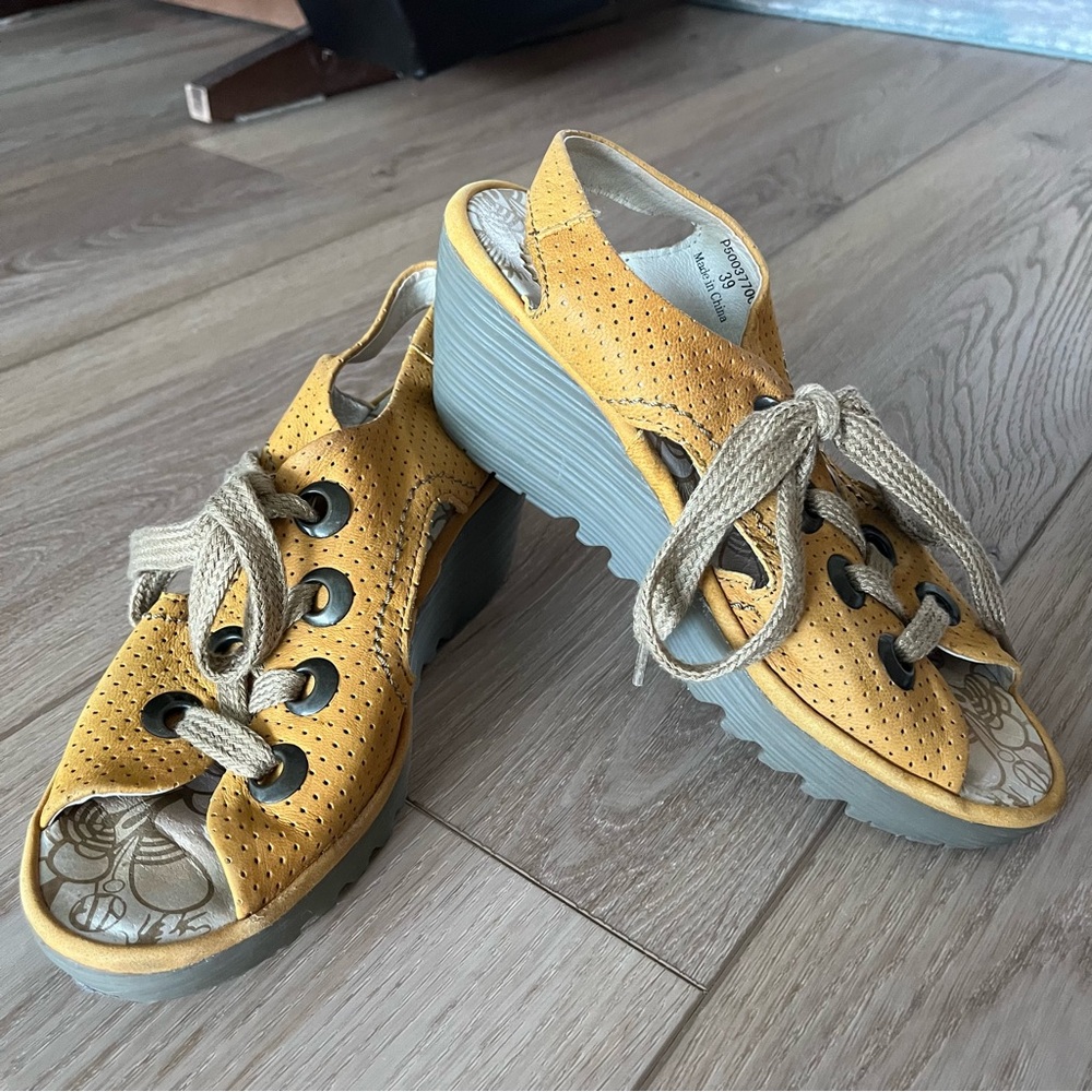 Fly London Ylva Lace Up Sandals - Picture 1 of 7